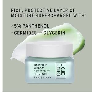 FACETORY Urban Calm Barrier Cream Hydrating Face Moisturizer 1.69 Fl Oz